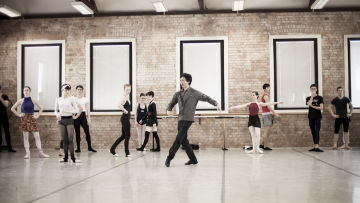 Li Cunxin taking Company Class in 2012. Photography Christian Tiger