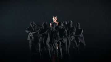 Queensland Ballet dancers perform Jack Lister's Rational Animal in the 2017 season of Bespoke. Photo David Kelly